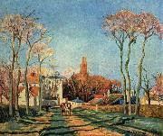 Camille Pissarro, Dorfeingang von Voisins